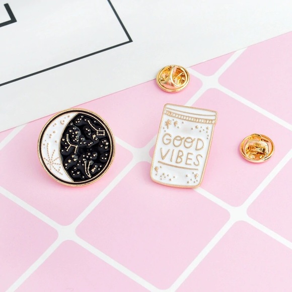 Boho Good Vibes Constellation Pin Set - Picture 3 of 5